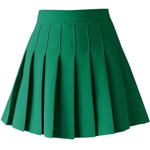 Green Pleated Women's Tennis Skirt